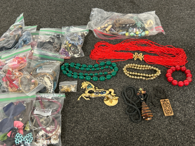 BAGS OF FASHION JEWELRY