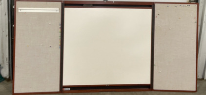Closable White Board, w/ Thumb Tac Board