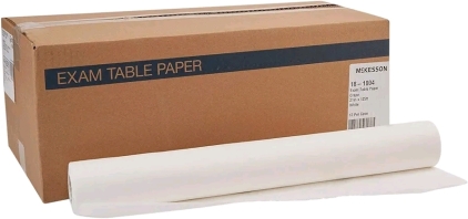 McKesson Crepe Table Paper 18in × 125ft