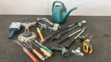 Box Of Lawn And Garden Tools