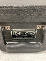 SX Vintage Series Left-Handed Electric Bass Guitar & Coffin Case w/Keys - 7