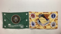 (2) Military Flags