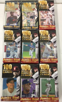 (9) 100 Pack Baseball Cards Jumbo Box