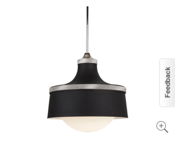 Park Harbor Belmar 18" Wide Single Light Foyer Pendant with Industrial Style Shade