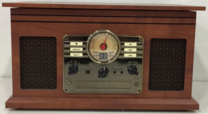 6-in-1 Nostalgic Entertainment Center
