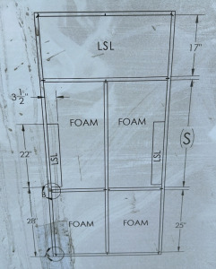 38&rsquo;&rsquo; x 85&rsquo;&rsquo; HD-1 Contemporary Wood Barn Door