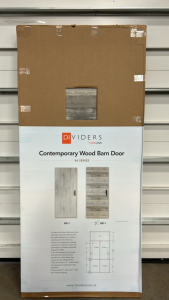 38&rsquo;&rsquo; x 85&rsquo;&rsquo; HD-1 Contemporary Wood Barn Door