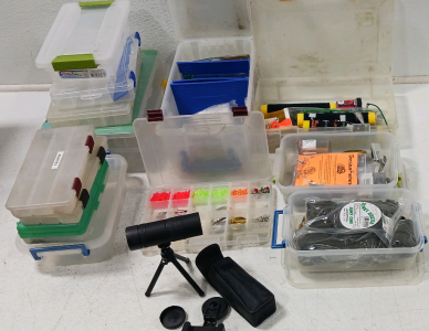 (1) Telescope, Fishing Tackle, & More