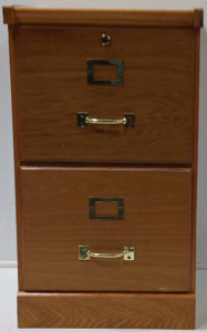 Wooden 2 Drawer Filing Cabinet