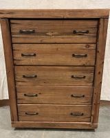 RUSTIC (5) DRAWER DRESSER ( 52 1/2&rdquo;x 40&rdquo;)
