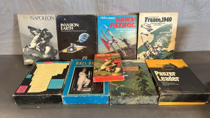 VINTAGE BOARD GAMES NAPOLÉON, INVASION: EARTH, DAWN PATROL AND MORE