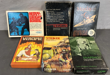 VINTAGE GAMES STRIKER, SNAPSHOT, MAYDAY, TRAVELLER AND MORE