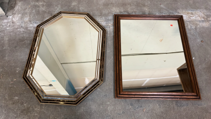 WOOD FRAMED MIRROR AND METAL FRAMED MIRROR