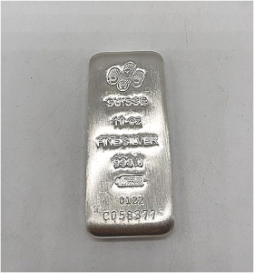 10oz Suisse Silver Bar