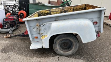 BLUE DODGE TRUCK BED TRAILER