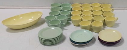 (27)Tea Cups (12) Saucers (1) Serving Dish