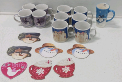 (11) Holiday Mugs (7) Holiday costers