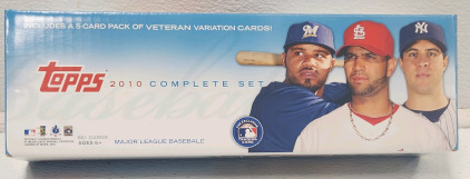 2010 Topps Baseball Complete Set 661 Cards Series 1 & 2 Includes 5-Card Veteran Variation Cards