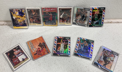 (11) Collectible Basketball Cards in cases