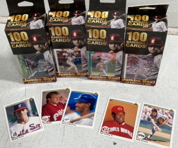 (4) Fairfield Company 100 pack Baseball Cards