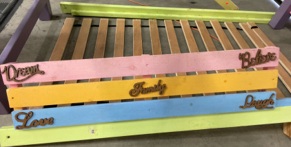 Twin Children&rsquo;s Bed w/ Slide. Homemade
