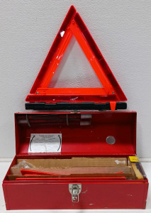 Roadside Emergency Flare & Triangle LED Flare Kit