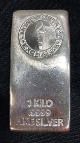 1 Kilo .9999 Fine Silver Bar