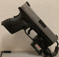 SPRINGFIELD XDM .45 ACP PISTOL WITH ORIGINAL CASE, (2) MAGAZINES, NEBO PROTEC LIGHT, LASER AND ACCESSORIES— MG565462 - 2