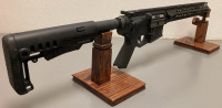 HAMMERLI TAC R 1 22C 22LR AR STYLE RIFLE WITHOUT MAGAZINE, ADJUSTABLE BUTT STOCK, MISSING FLASH GUARD — HAO33722 - 3