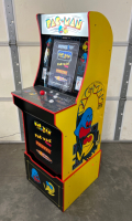 PAC-MAN ARCADE GAMING SYSTEM (POWERS ON WORKS GREAT) AND MATCHING STOOL - 6