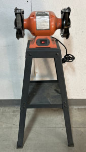 6” MOUNTED BENCH GRINDER- POWERS ON