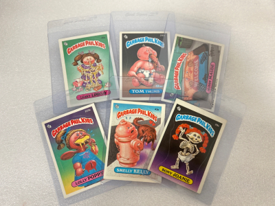 (6) VINTAGE GARBAGE PAIL KIDS COLLECTIBLE CARDS