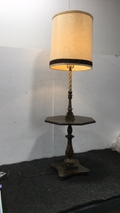 Unique Vintage Candlestick/End Table lamp