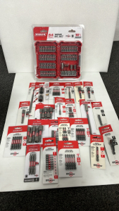 DIABLO 54 PIECE DRIVE BIT SET, MAGNETIC NUT DRIVER ASSORTED SETS, SOCKET ADAPTERS AND MORE