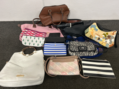 PURSES, WALLETS, COSMETIC BAGS AND BELT INCLUDING BEBE, LIZ CLAIRBORNE AND KATE SPADE BRANDS