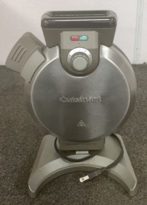 (1) CUISINEART VERTICAL WAFFLE MAKER (POWERS ON)