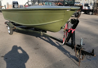 ALUMINUM BOAT AND TRAILER - 8