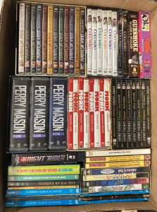 DVD SETS INCLUDING MURDER SHE WROTE, PERRY MASON, MONK, OPRY VIDEO, COLUMBO, AMERICA BY RAIL AND MORE