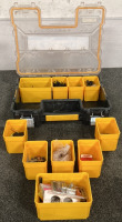 DEWALT TOOL STORAGE W/ 10 REMOVABLE BINS INCLUDING SCREWS, (1) CUPBOARD TURN AND MORE