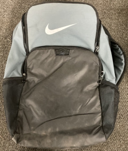 NIKE BLUE AND BLACK BACKPACK