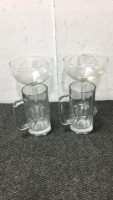 Large Beer Mugs, Extra Large Margarita Glasses