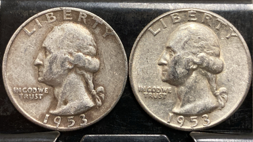 (2) 1953 90% SILVER QUARTERS— VERIFIED AUTHENTIC