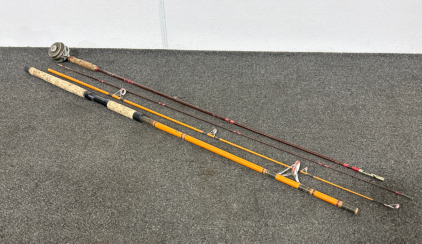 8’ WROGHT MIGUEL FLY ROD AND DAIWA 8’ FISHING POLE