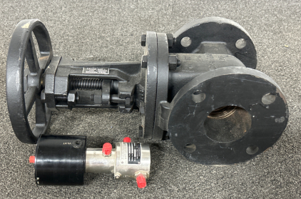 BELLOWS VACUUM VALVE AND A DUCTILE IRON GATE VALVE 3”