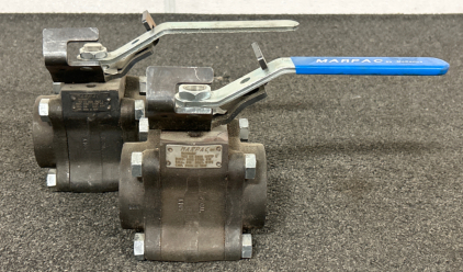 (2) MARPAC BY MCCANNA E325 STEEL 316 BALL VALVES