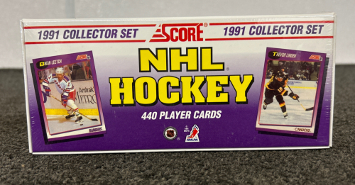 BOX OF NEW SEALED IN BOX NHL HOCKEY 1991 COLLECTOR SET SPORTS CARDS