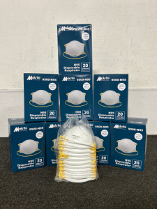 (8) BOXES OF MAKRITE N95 DISPOSABLE RESPIRATORS