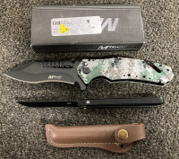 MTECH FOLDING TACTICAL AND M390 OPEN WINDOW FOLDING KNIFE