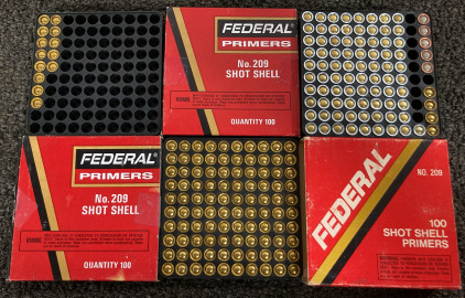 (203) FEDERAL NO. 209 SHOT SHELL PRIMERS