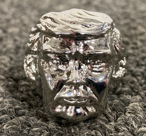 DONALD TRUMP SILVER TONED RING